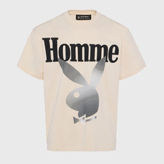 HOMME FEMME - Twisted Bunny Tee - Cream