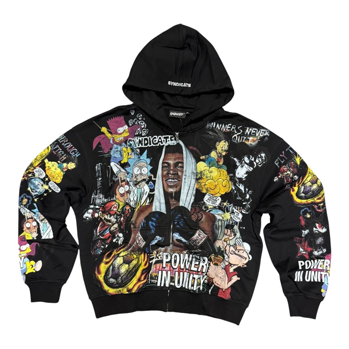 SYNDICATE- Unity" Zip Up Black