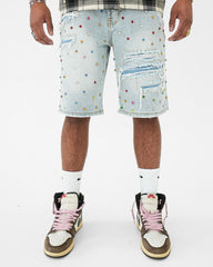 PREME - RIP AND REPAIR W/ MULTI COLORED GEMS