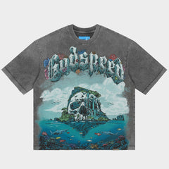 GODSPEED - GS Island II T-shirt NG (Grey Wash)