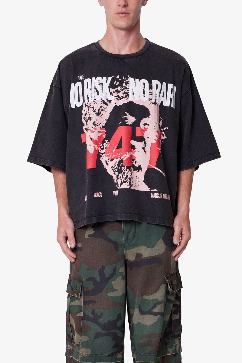MNML - No Risk No Rari Print Tee - Black