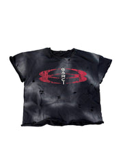 GARCIAGA MIRROR TEE - BLACK