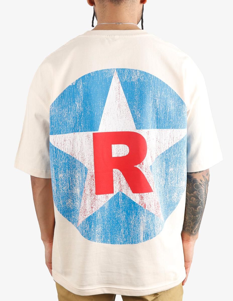 KIY STUDIOS "HOUSTON CHAMPS" CREAM T-SHIRT