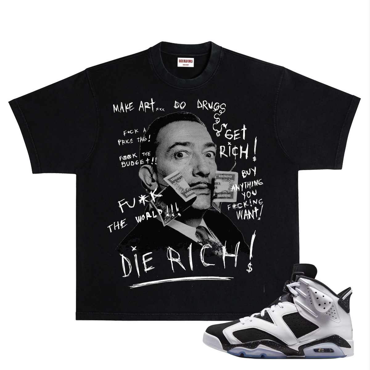RICH DEAD IDOLS - SALVADOR DALI - Black