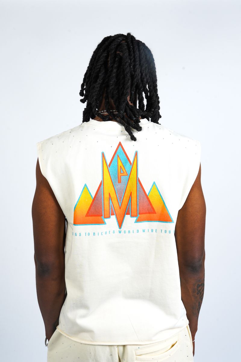 PM - DEF MONEY SLEEVELESS TEE - IVORY