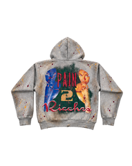 RICCHEEZA - Pain 2 Ricchezza" Washed ZipUp