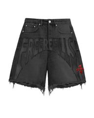 Free Refills - CORE DENIM JORTS - BLACK