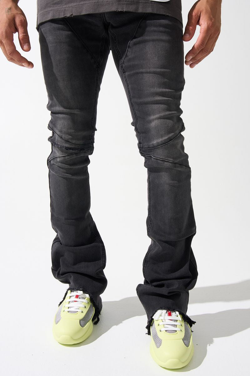 SERENEDE - NICKEL" Stacked Jeans