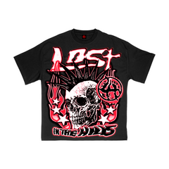LOST HILLS 44 SKUL TEE - BLACK