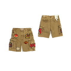 RICCHEZZA - CHEZZAKhaki cargo short,
