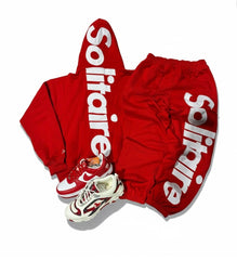 SOLITAIRE- JOGGER red/white