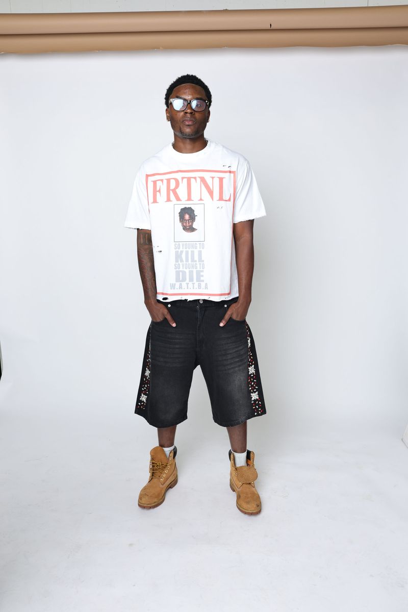 FRATERNAL - GREYISH YUMMY TSHIRT - WHITE