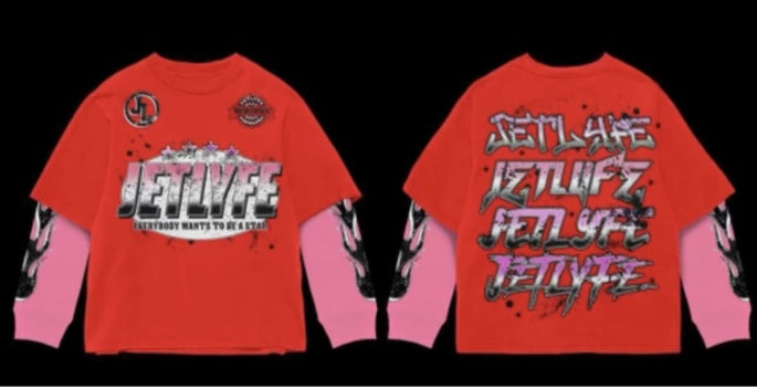 JET LIFE - Stars Double Layer - RED