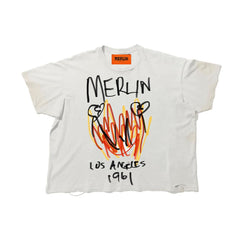 Merlin - Draw The Flame Tee White