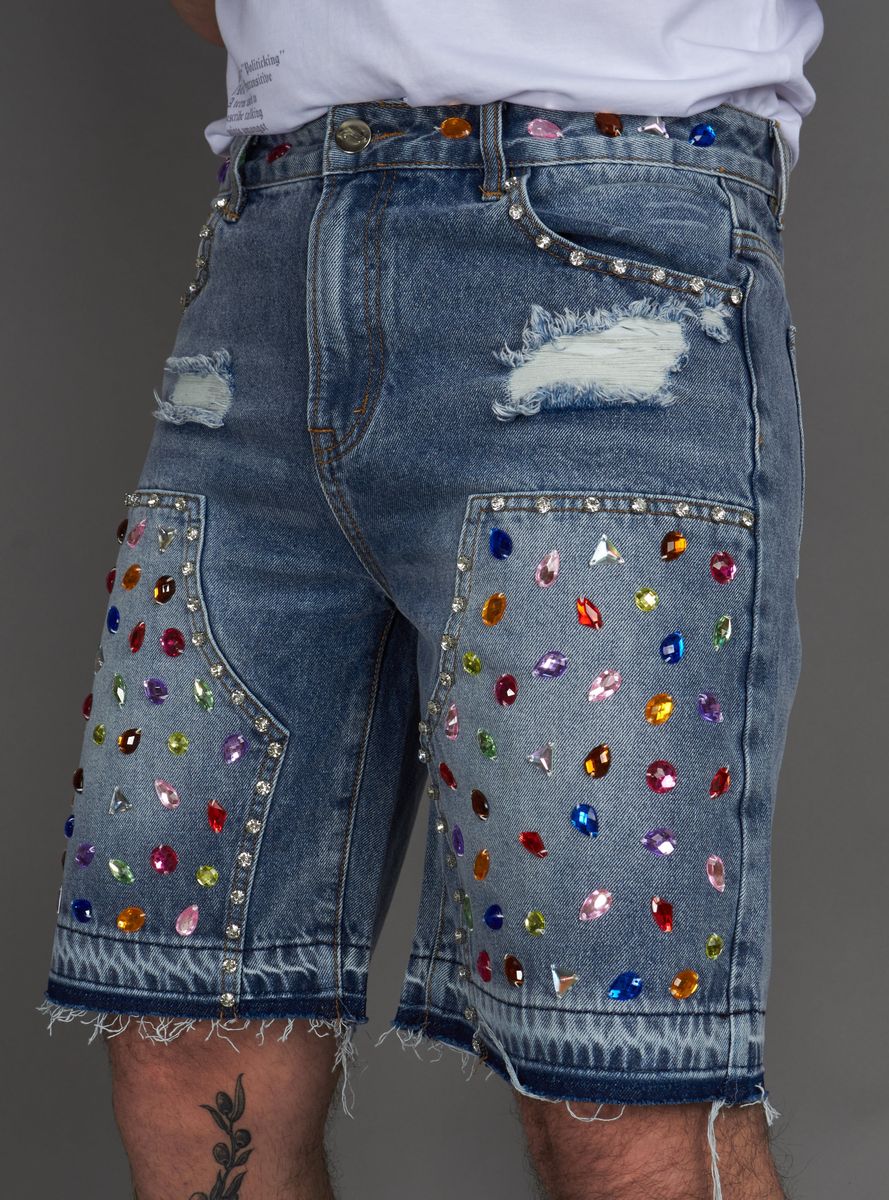 Politics Shorts - Leo - Light Blue