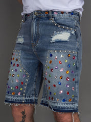 Politics Shorts - Leo - Light Blue