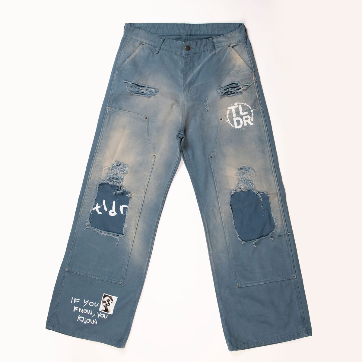 TLDR - Sun Washed Carpenter Denim - BLUE