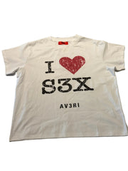 AV3RI - I LOVE SEX TEE- WHITE