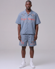 PAPER MONEY - GRAND PRIX SHORTS BLUE