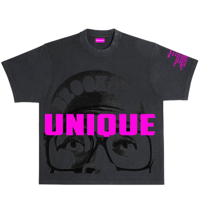 DISMISSED -  Spike Oversized Box Tee - BLACK