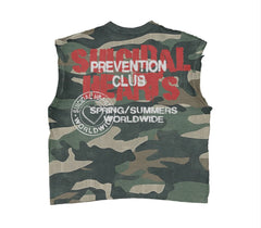 SUICIDAL HEARTS - Camo Sleeveless Tee
