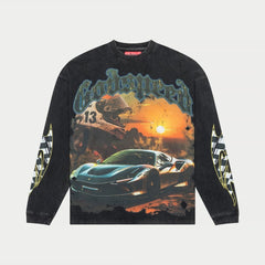 GODSPEED - Sunset Drift LS T-Shirt (Black wash