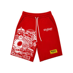 OCTANE 5 YEAR ANNIVERSARY SHORTS Red