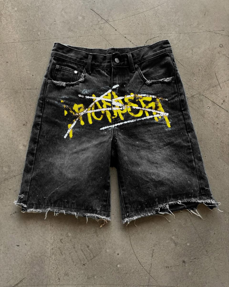 Prospera "Graffiti BLACK/YELLOW " Jorts