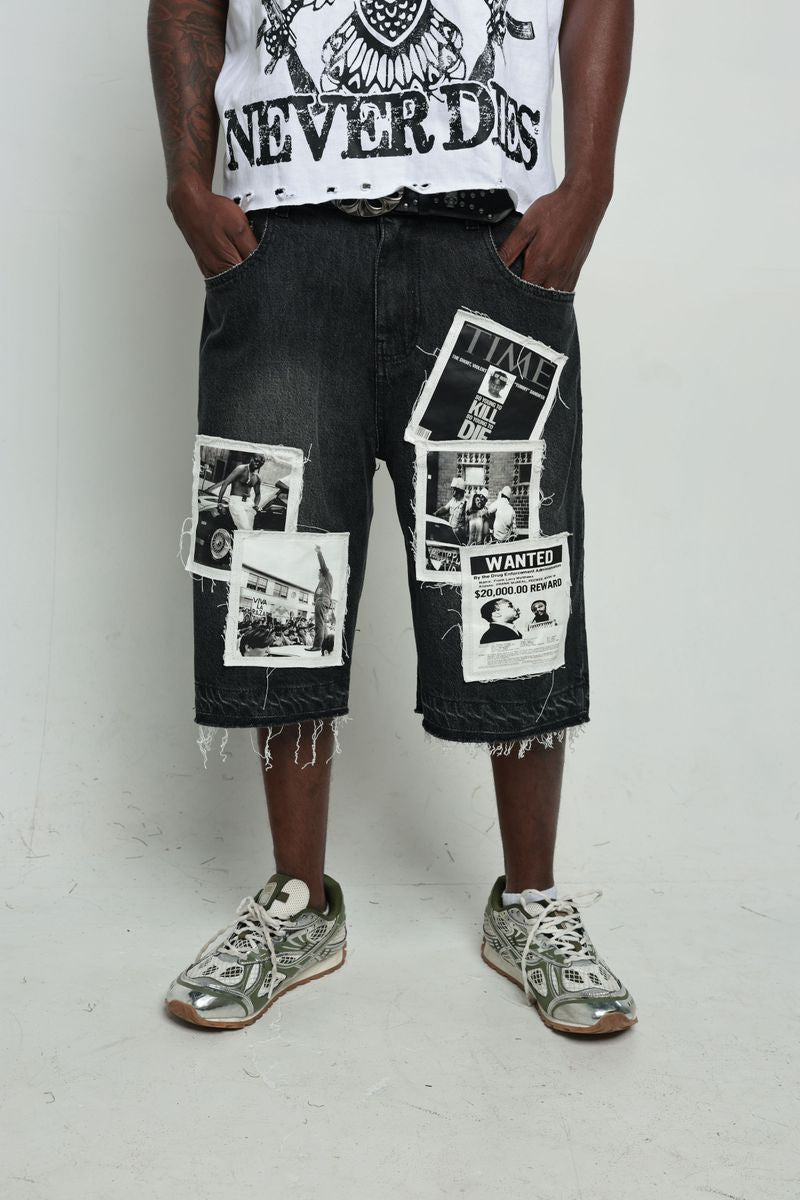 FRATERNAL - BLACK WATTBA JORTS