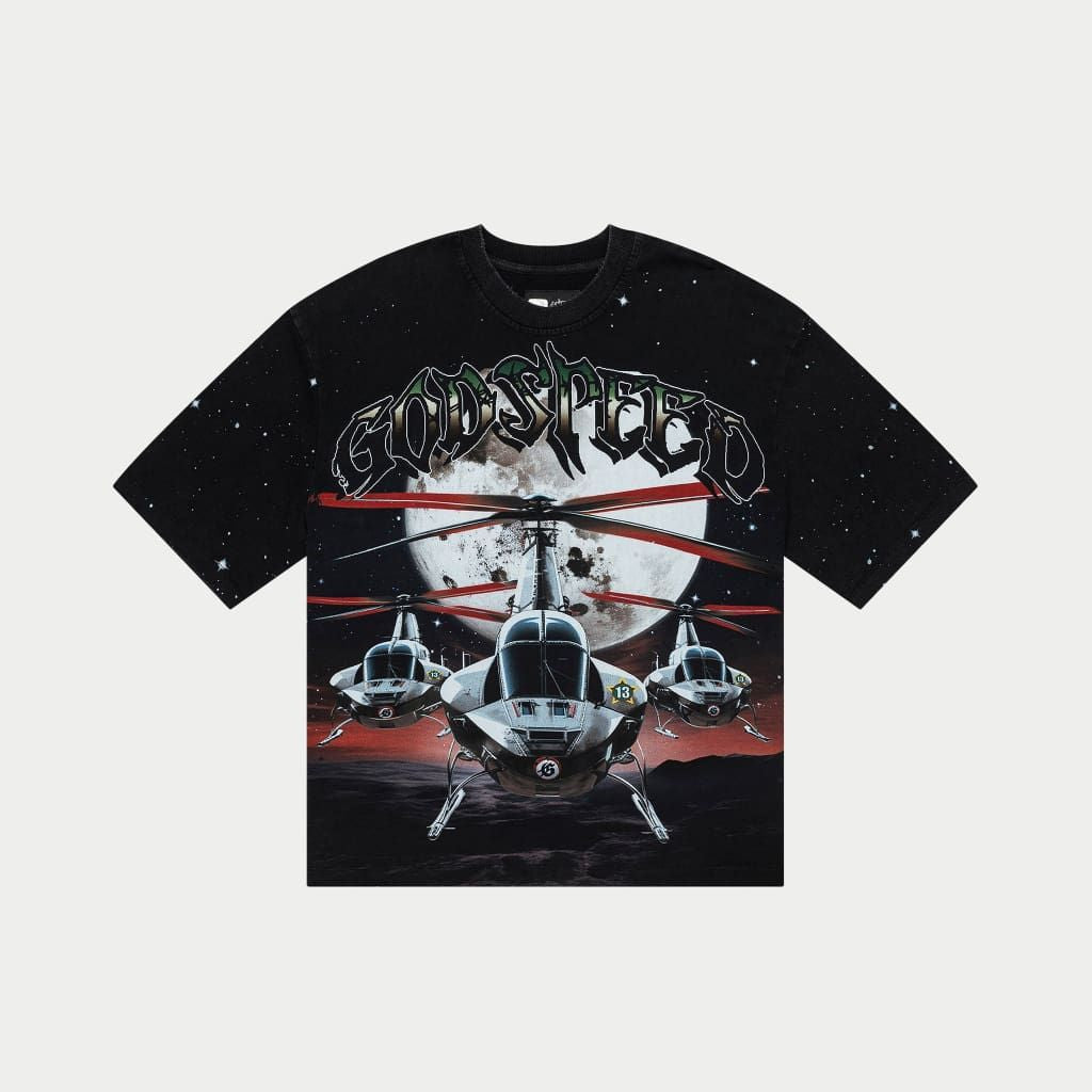GODSPEED - Air Strike T-shirt (Black wash