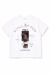 LERINCESS- Rockstar white tee