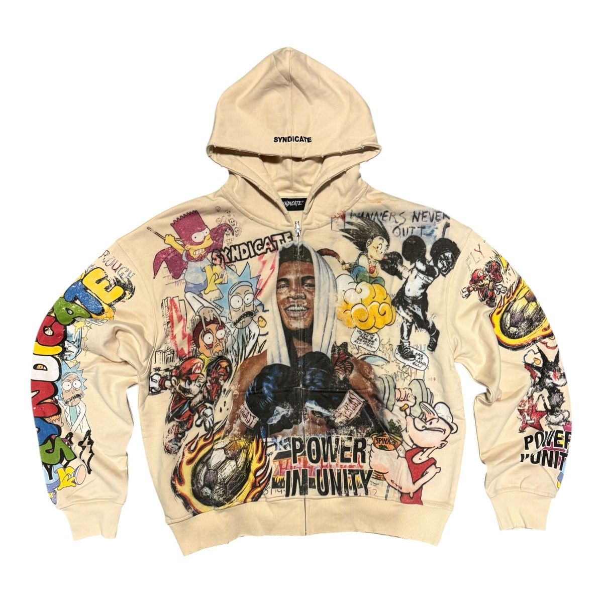 SYNDICATE- Unity" Zip Up Beige