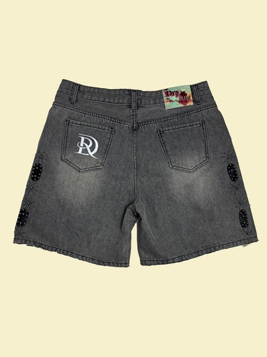 DRY ROT - DR STAMPED CARGO SHORT BLACK