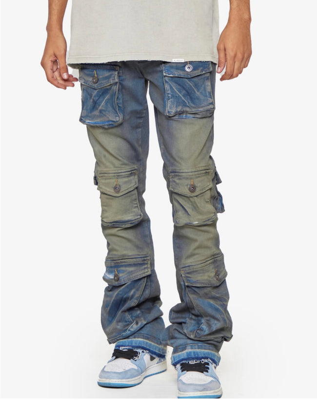 VALABASAS - COSMIC-VAPOR" DENIM STACKED