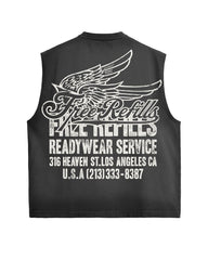 FREE REFILLS- SERVICE CUT OFF - BLACK