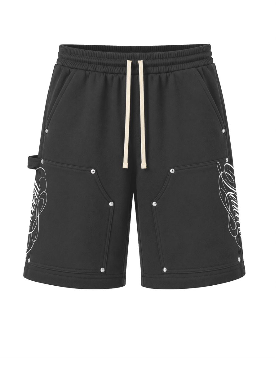 RETROVERT - Script Smoke Truffle Sweatshorts