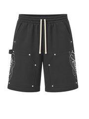 RETROVERT - Script Smoke Truffle Sweatshorts
