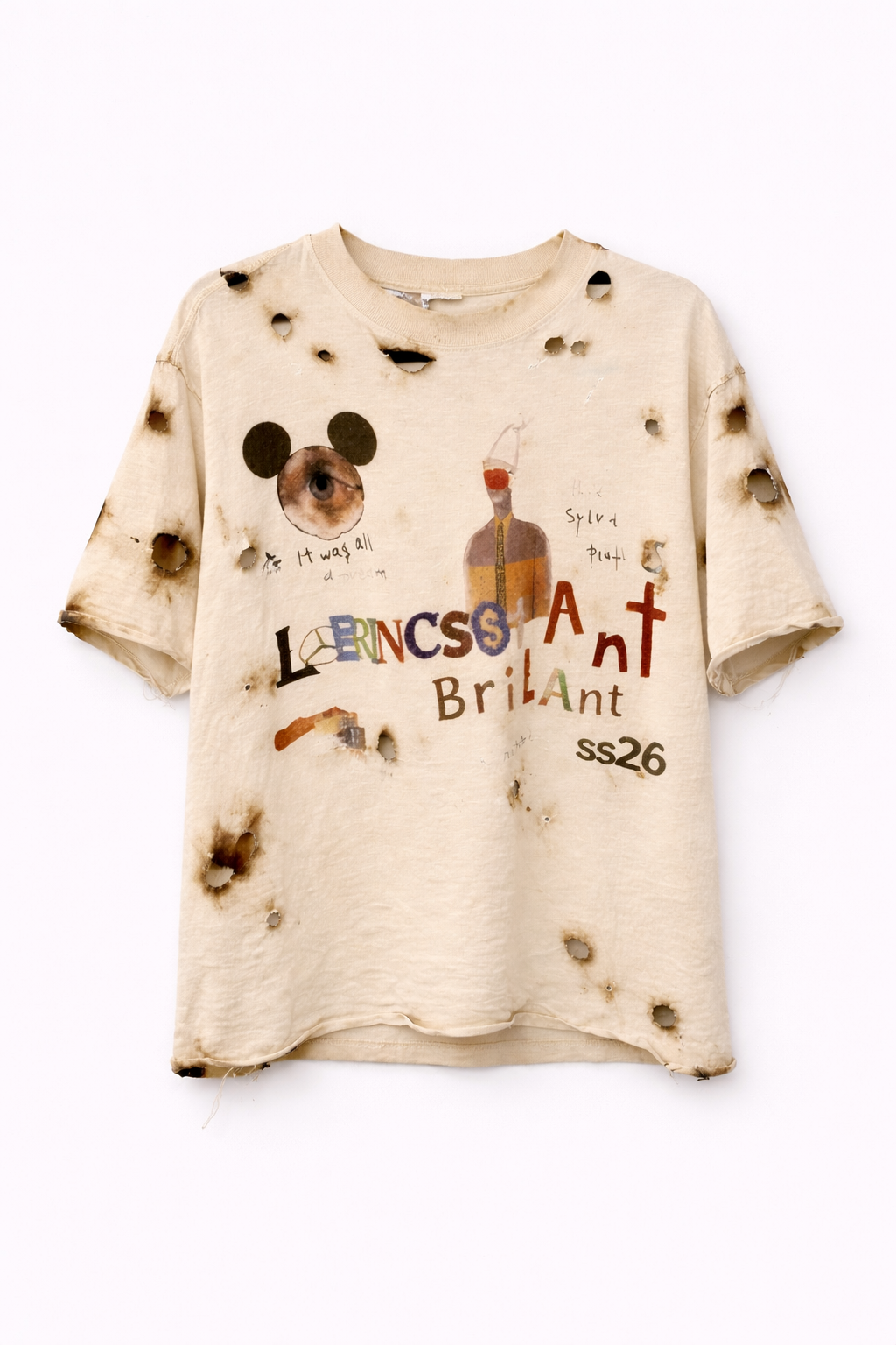 LERINCESS- Luxury Imperfection cream tee