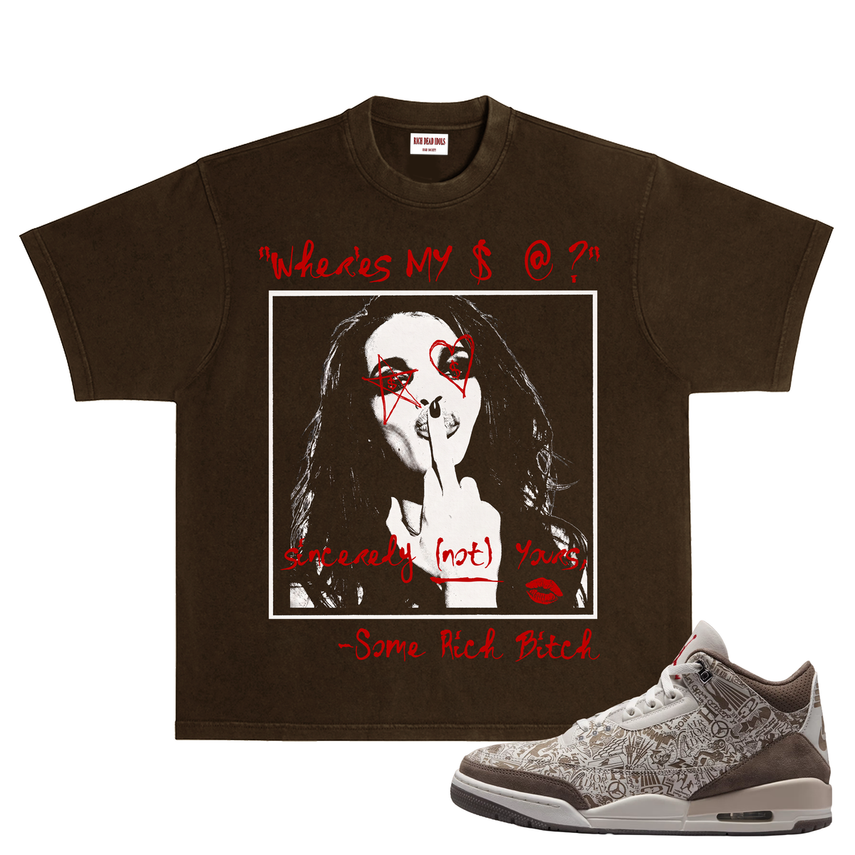RICH DEAD IDOLS - SOME RICH B!TCH" T-SHIRT
