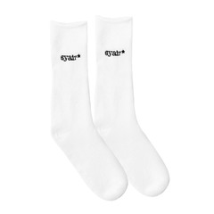 Syair Saihara - Typewriter Socks - BLACK