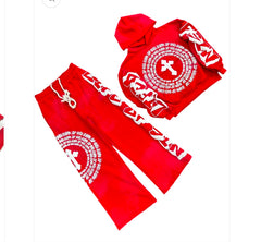 LIFE OF SIN - Red Grafiti Sweats