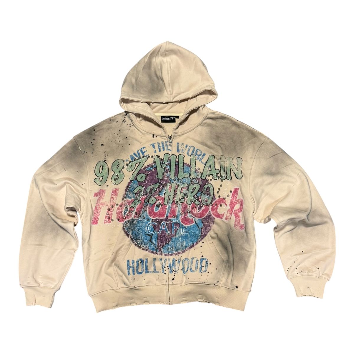 SYNDICATE- Villan" ZIp Up Beige OS
