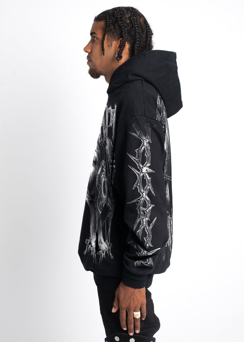 GUAPI - Obsidian Black Cyborg Hoodie