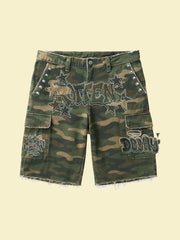 DRY ROT - Unruly Camo Cargo Shorts