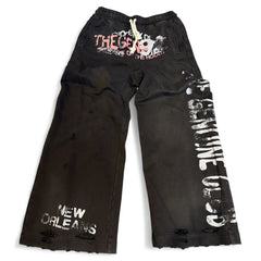 GENUINE CLUB - GENUINE 92 STUDDED SWEATPANTS - BLACK