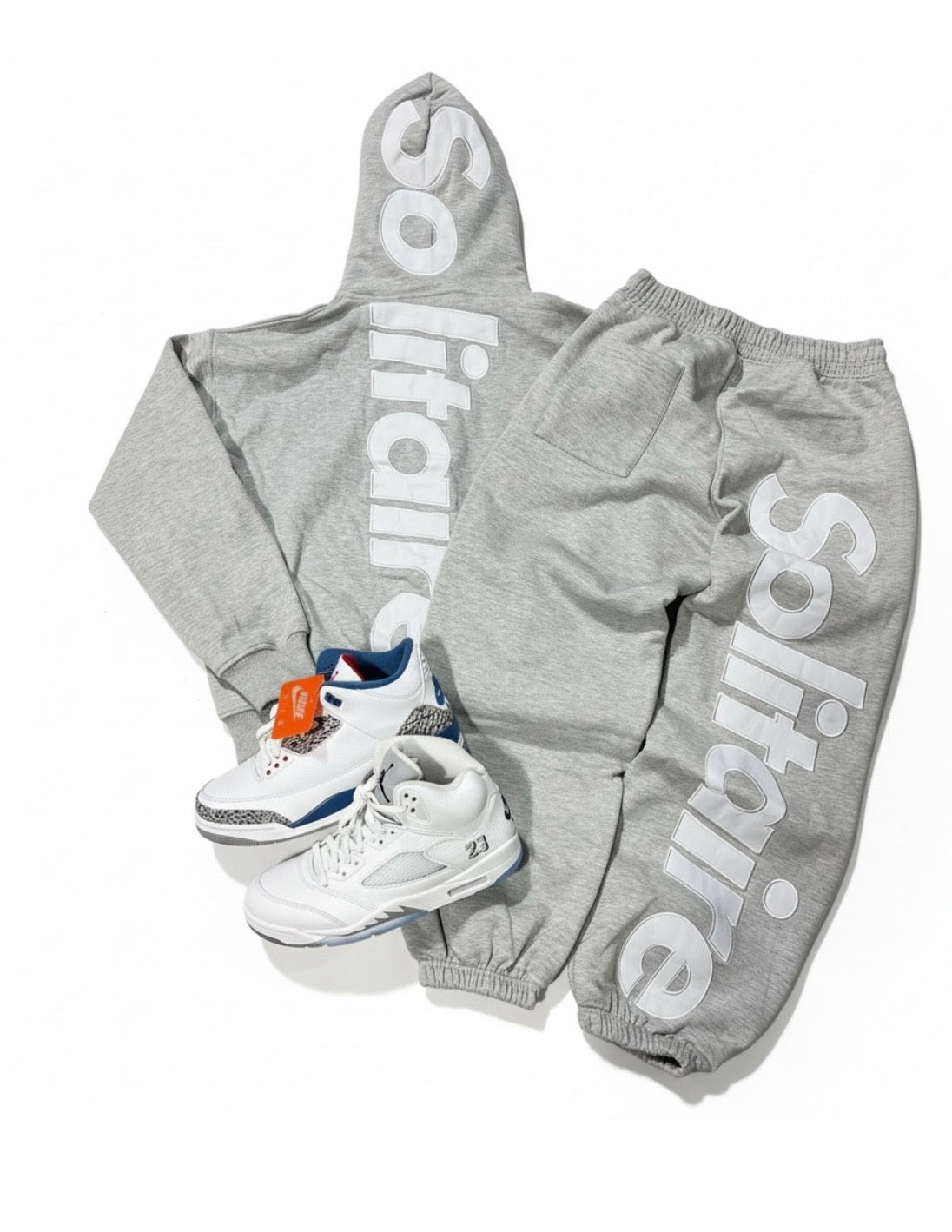 SOLITAIRE- JOGGER Grey/White