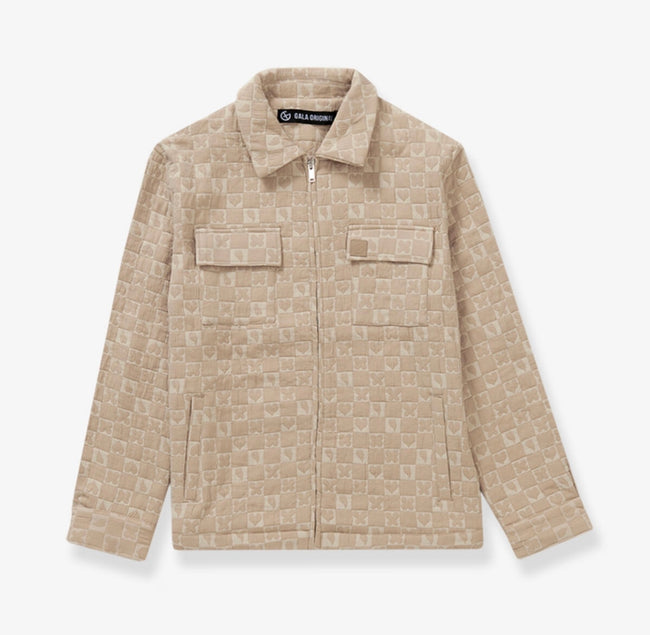 GALA - GROOVE QUILTED JACKET - SAND