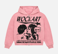 DEADART WORLDWIDE - WOCKART HOODIE - PINK