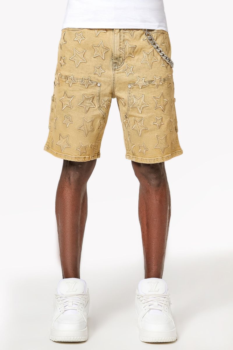 GUAPI - Vintage Stars Denim Shorts