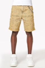 GUAPI - Vintage Stars Denim Shorts